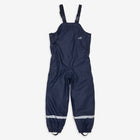 Puddleflex Waterproof Fleece Lined Dungarees Navy on a white background, showing the front of the dungarees in full view.